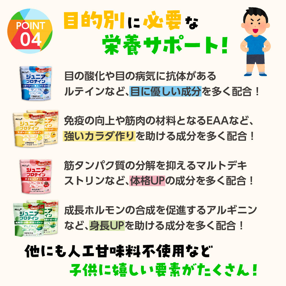 ALLUP ジュニアプロテイン【視力】 グレープ味