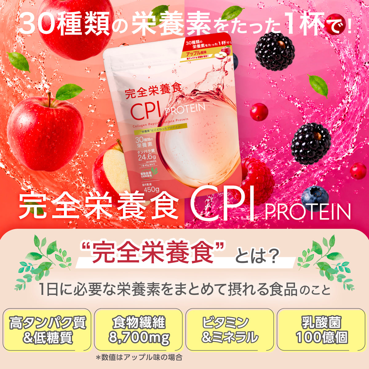 完全栄養食CPIプロテイン（リニューアル版）（定期便）